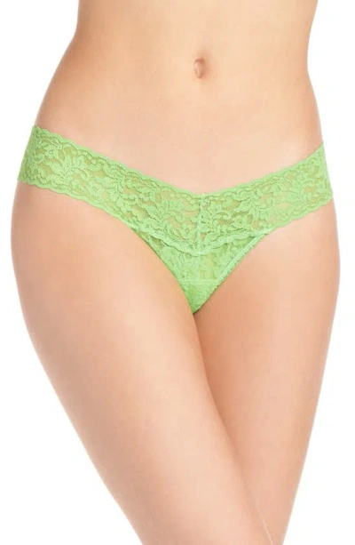 Shop Hanky Panky Signature Lace Low Rise Thong In Kiwi Punch