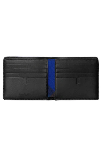Shop Burberry Heritage Equestrian Knight Leather Bifold Wallet In Black
