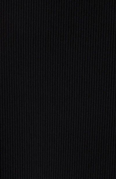 Balenciaga Rib Button-up Shirt In Black
