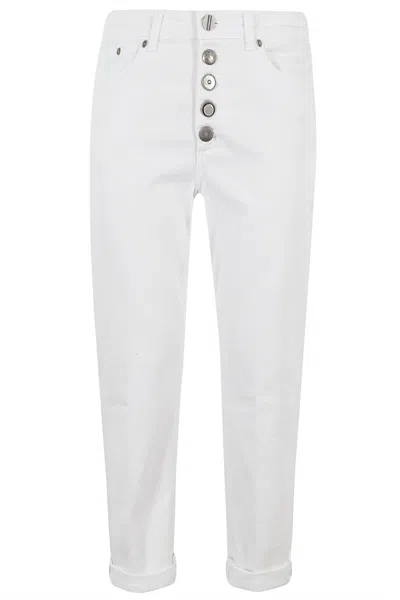 Shop Dondup Koons Jeans In Bianco