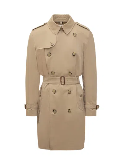 Shop Burberry Cotton Trench Coat In A1366