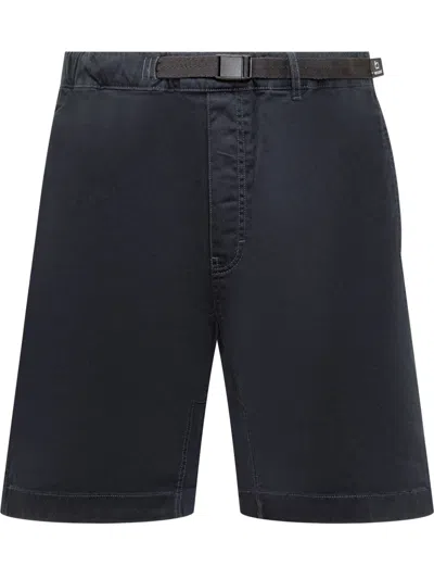 Shop Woolrich Denim Shorts In Melton Blue
