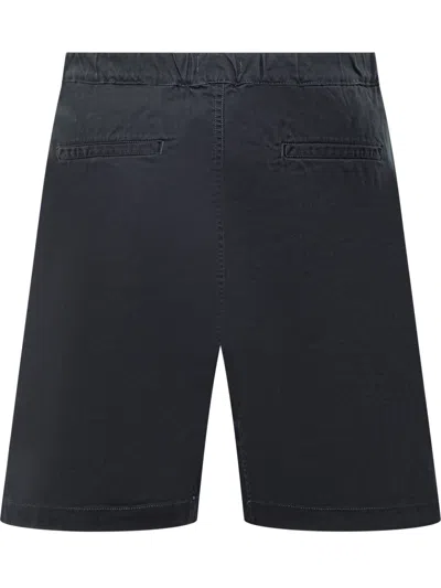 Shop Woolrich Denim Shorts In Melton Blue