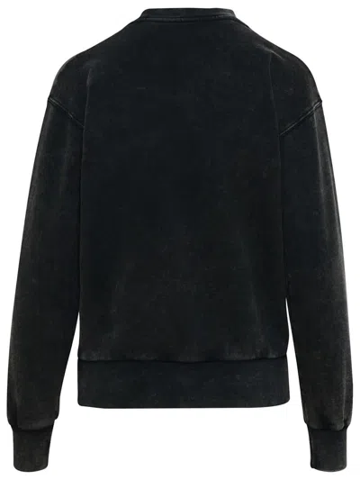 Shop Aries Gray Cotton Sweatshirt In Black