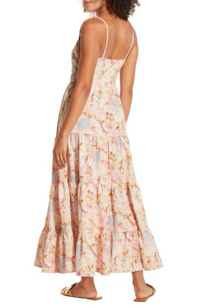 Shop Wishlist Floral Tiered Maxi Dress In Pink Floral