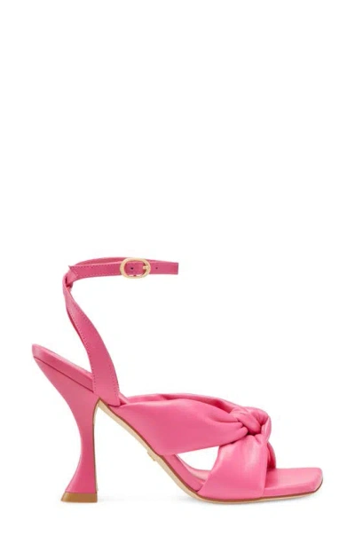 Shop Stuart Weitzman Playa Ankle Strap 100 Knot Sandal In Hot Pink
