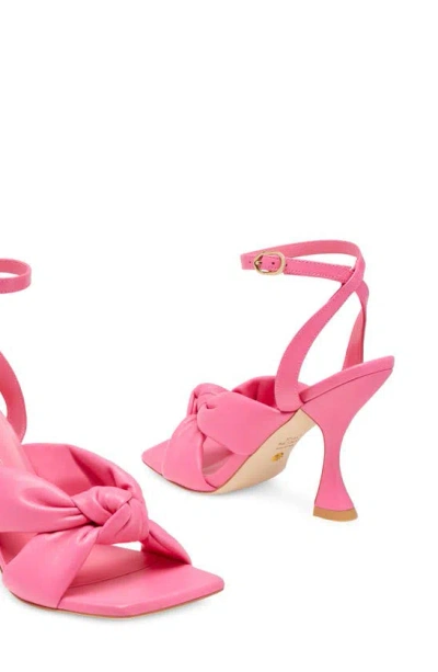 Shop Stuart Weitzman Playa Ankle Strap 100 Knot Sandal In Hot Pink