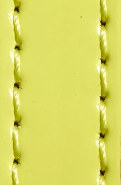 Shop Kate Spade Shoestring Bow Belt In Wasabi / Pale Polished Gold