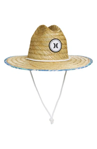 Shop Hurley Island Hop Straw Sun Hat In Blue Void