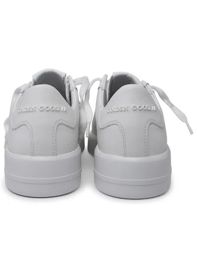 Shop Golden Goose 'purestar' White Leather Sneakers