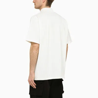 Shop Needles Stand-up Collar T-shirt With Embroidery In White