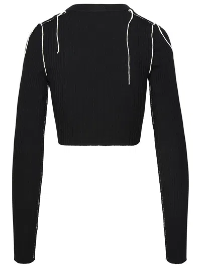 Shop Off-white Black Wool Blend Sweater