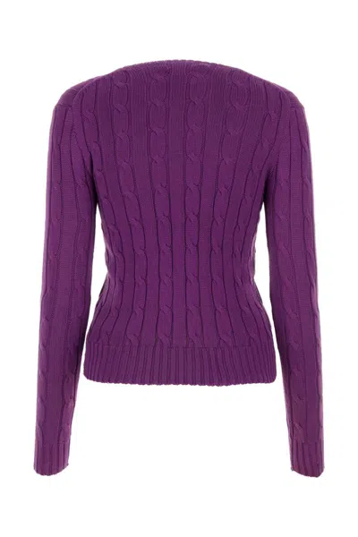 Shop Polo Ralph Lauren Knitwear In Purple