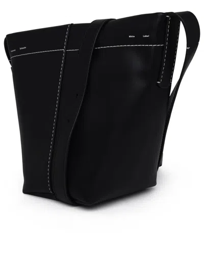 Shop Proenza Schouler White Label Mini Barrow Bag In Black Leather