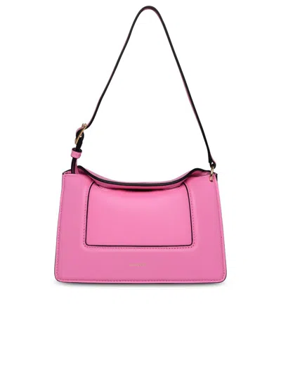 Shop Wandler Penelope Micro Bag In Pink Leather In Fucsia