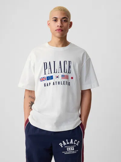 Shop Gap Palace  Heavy Jersey T-shirt In Bright White