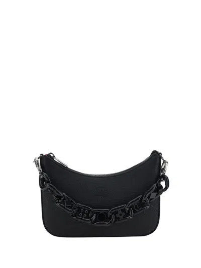 Shop Christian Louboutin Loubila Handbag In Black/black/black