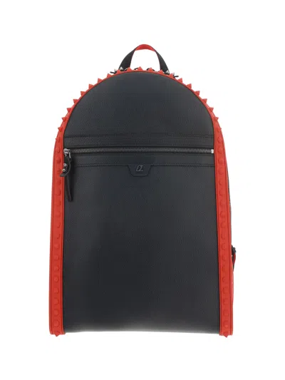 Shop Christian Louboutin Backparis Backpack In Black/loubi/black