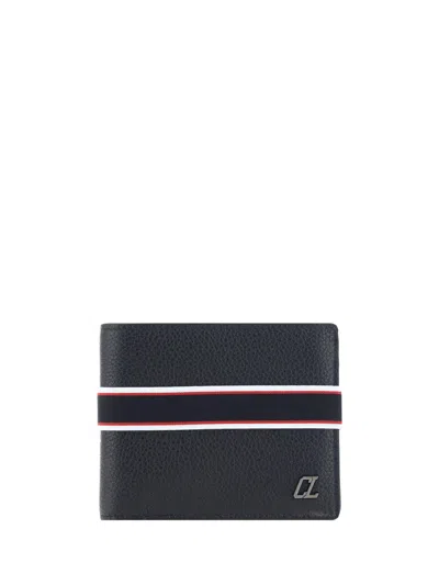 Shop Christian Louboutin Wallet In Black/multi/gun Metal