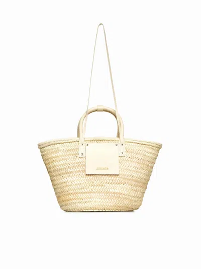 Shop Jacquemus Tote In Ivory