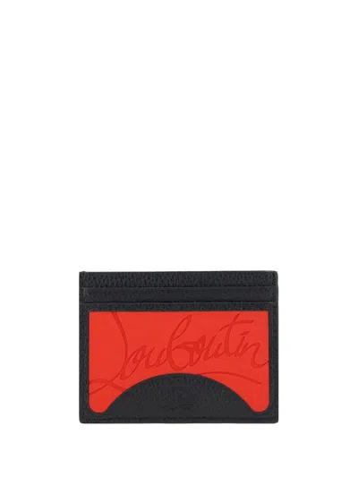 Shop Christian Louboutin Card Holder In Loubi/black