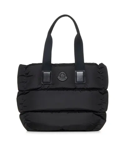 Shop Moncler Tote In Nero