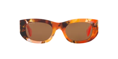 Gucci Unisex Sunglass Gg1627s In Brown