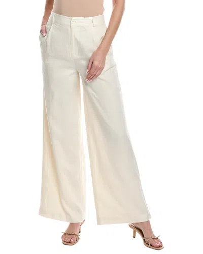 Shop Solid & Striped The Renata Linen-blend Pant In Beige