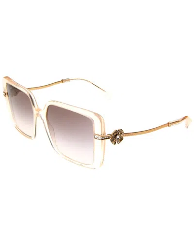 Shop Bulgari Women's Bv8243b 57mm Sunglasses In Gold