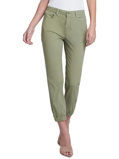 Shop L Agence Womens Solid Casual Jogger Pants In Green
