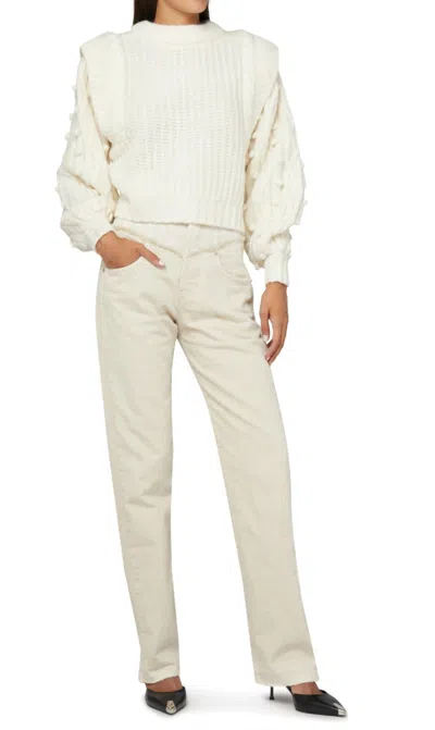 Shop Farm Rio Braided Pullover Sweater In Off-white In Beige