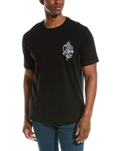 Shop Robert Graham Splash T-shirt In Black