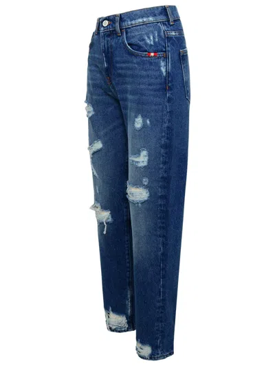 Shop Amish Blue Cotton Jeans