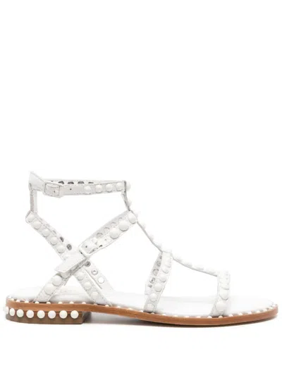 Shop Ash Sandals In Off White/white
