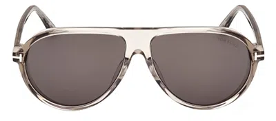 Shop Tom Ford Marcus M Ft1023 45a Aviator Sunglasses In Multi