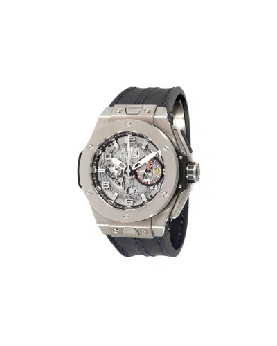 Shop Hublot Big Bang Ferrari 401.nx123.vr Men's Watch In Titanium In Grey