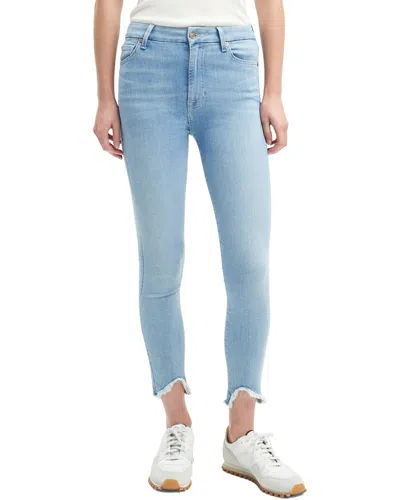 Shop 7 For All Mankind Ankle Skinny Maple Jean In Blue