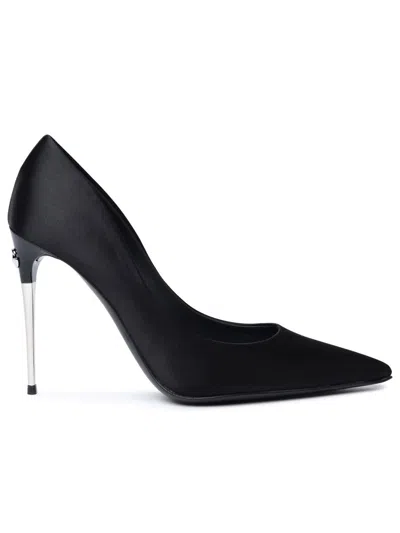 Shop Dolce & Gabbana Black Silk Blend Pumps