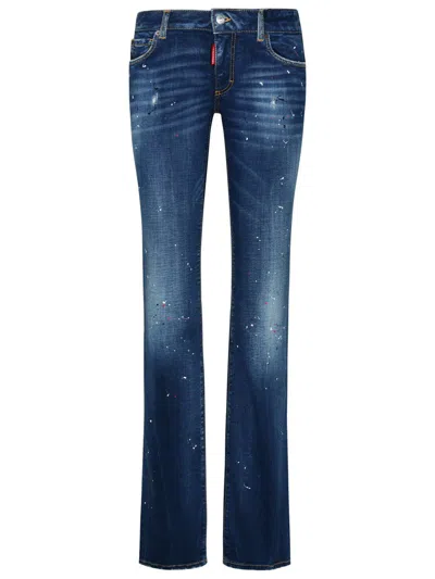 Shop Dsquared2 Blue Cotton Jeans