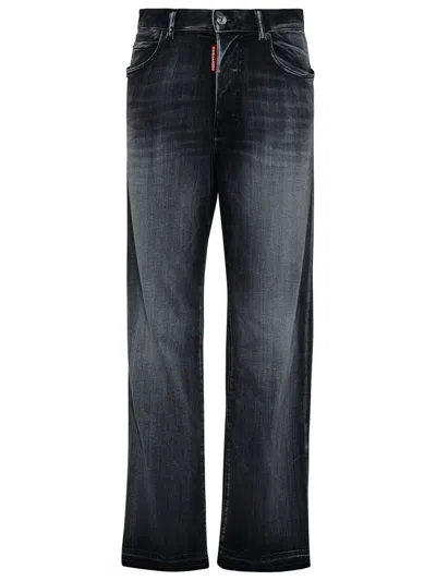 Shop Dsquared2 Gray Denim Jeans In Grey