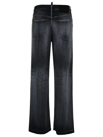 Shop Dsquared2 Gray Denim Jeans In Grey