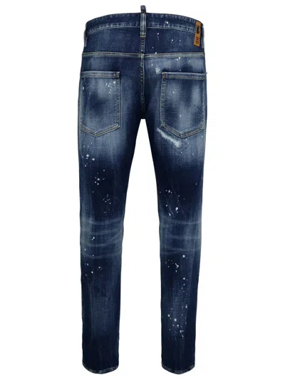 Shop Dsquared2 Light Blue Cotton Skater Jeans