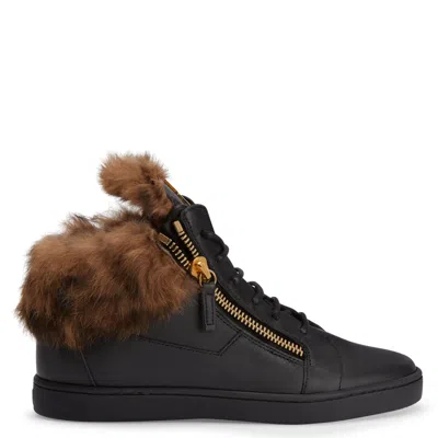 Giuseppe Zanotti Nicky Suede Sneakers In Black