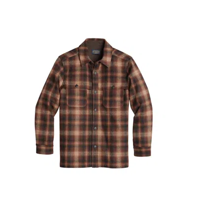 Shop Pendleton Men's Heston Coat In Brown/ Rust Ombre In Multi