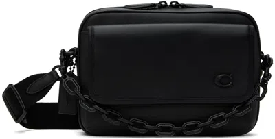 Shop Coach Black Charter Flap 24 Crossbody Bag