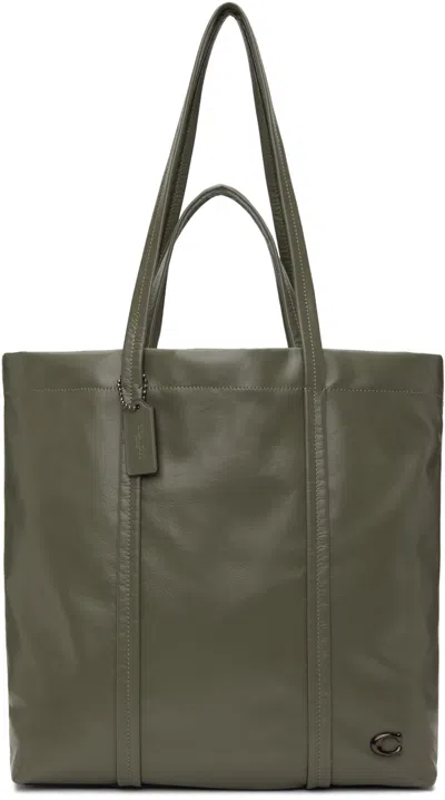 Shop Coach Green Hall 33 Tote In Army Green