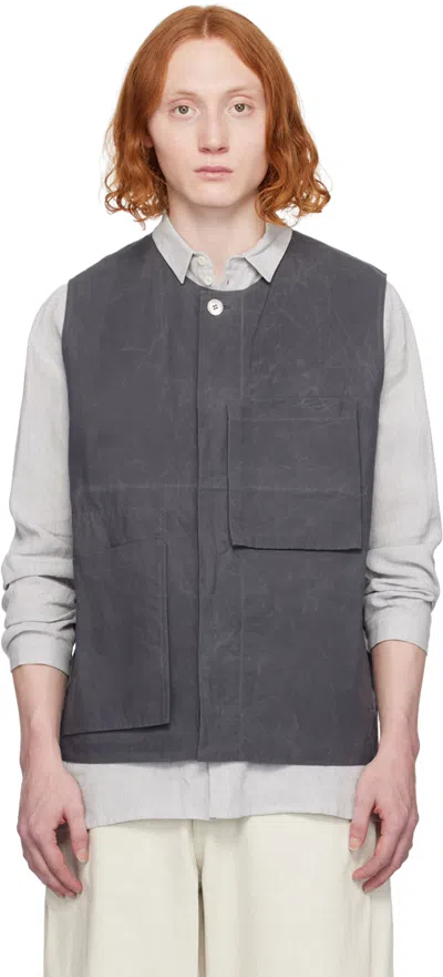 Shop Toogood Gray 'the Tinker' Vest In Charcoal