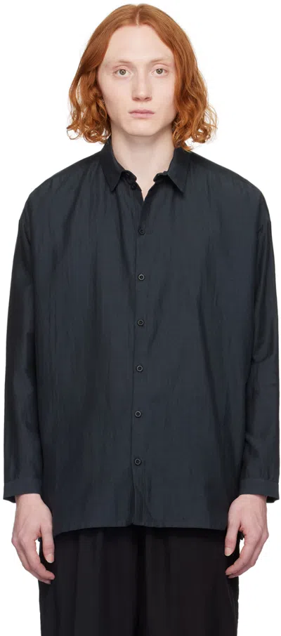 Shop Toogood Black 'the Draughtsman' Shirt In Charcoal