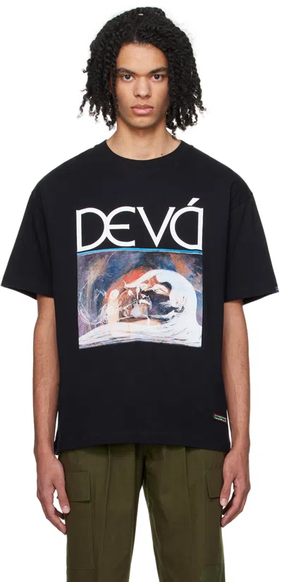 Shop Deva States Black Print T-shirt
