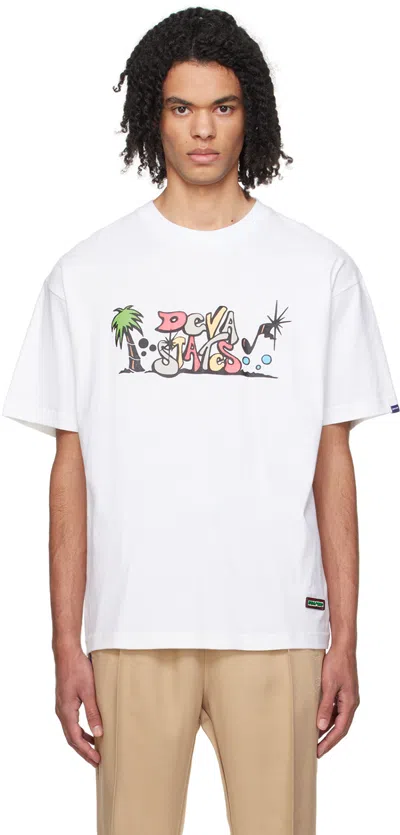 Shop Deva States White Print T-shirt